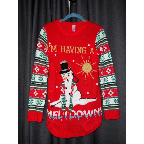 Ugly Christmas Sweater Sweaters - Ugly Christmas Sweater Xmas Size Small
